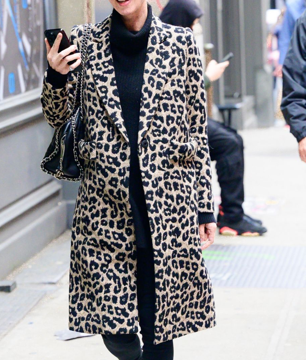 Nicky Hilton Shearling Leopard Coat (1)