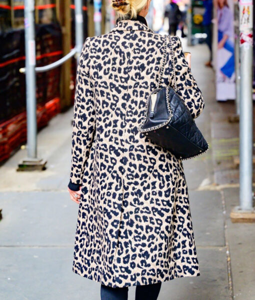 Nicky Hilton Shearling Leopard Print Coat-1