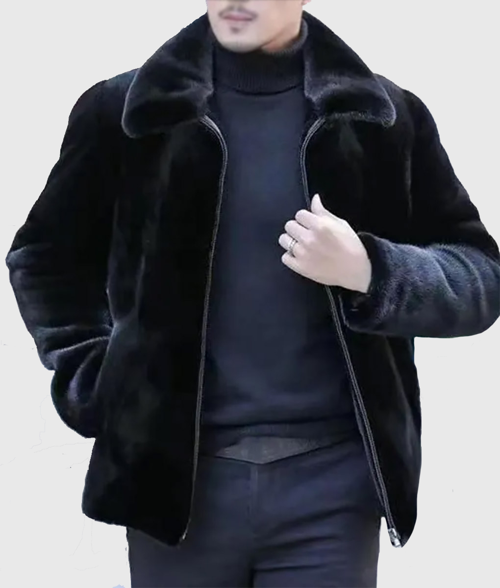 Rayan Lawrence BMF Black Fur Jacket (1)