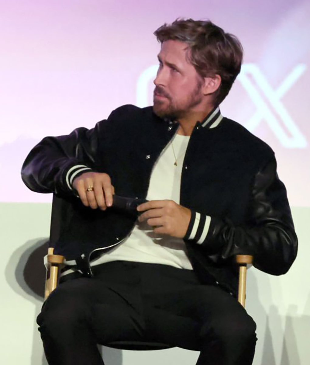 Ryan Gosling Black Varsity Jacket (1)