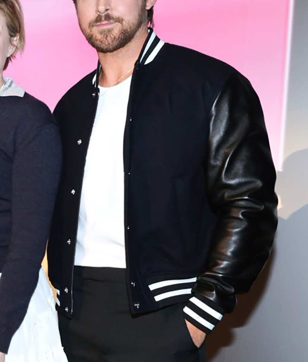 Ryan Gosling Black Varsity Jacket (3)