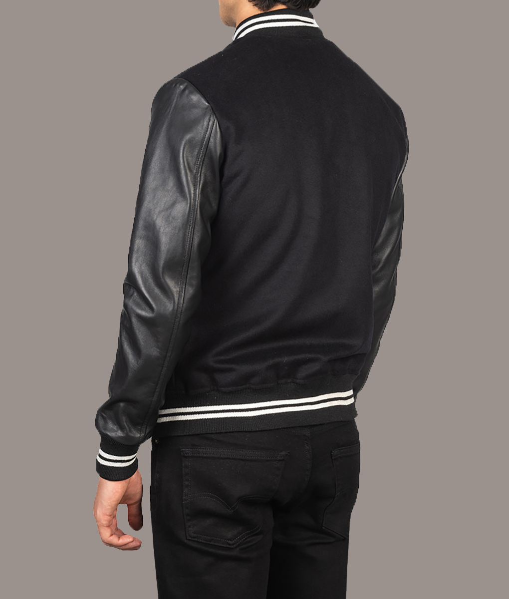 Ryan Gosling Black Varsity Jacket (4)