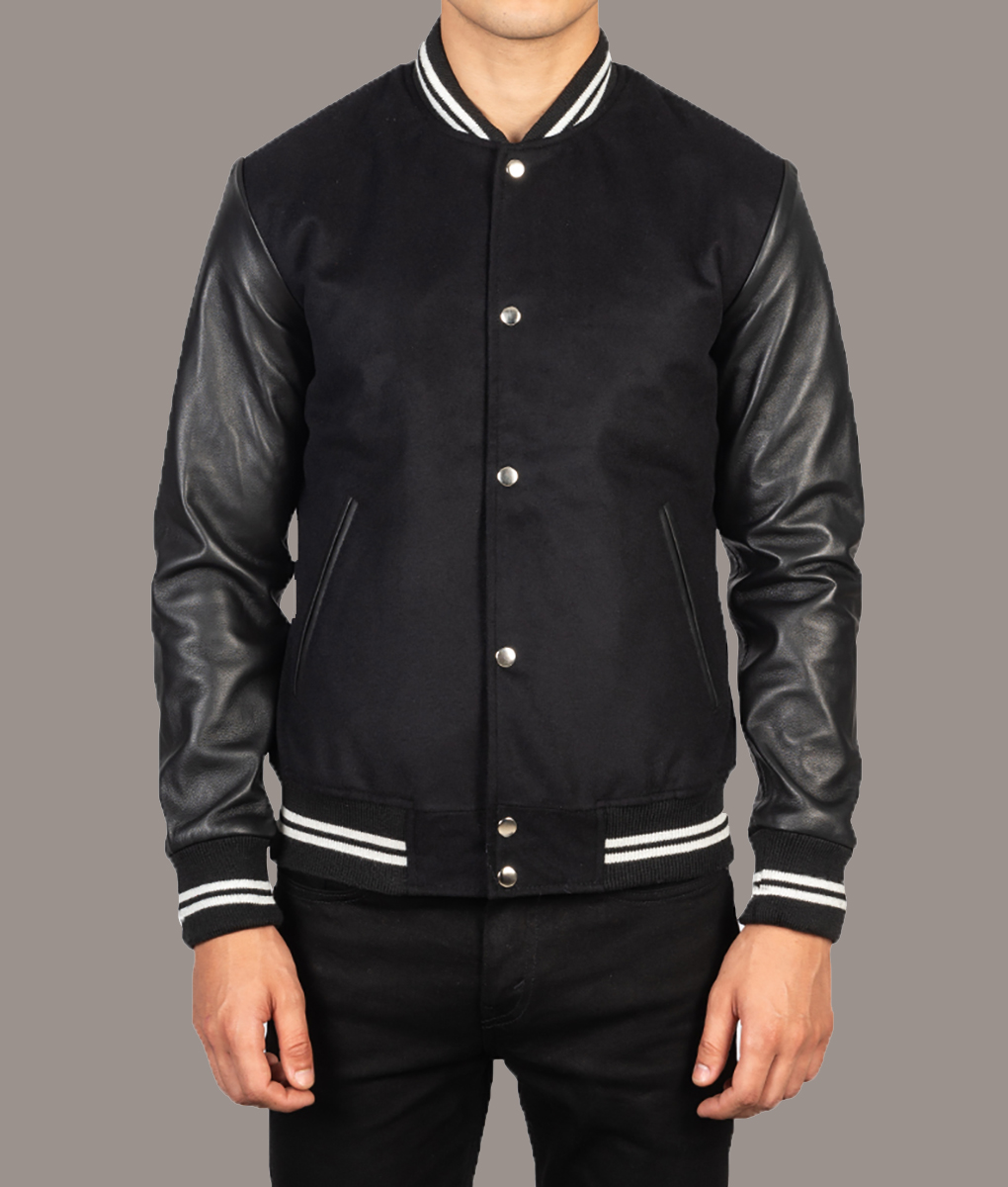 Ryan Gosling Black Varsity Jacket (6)