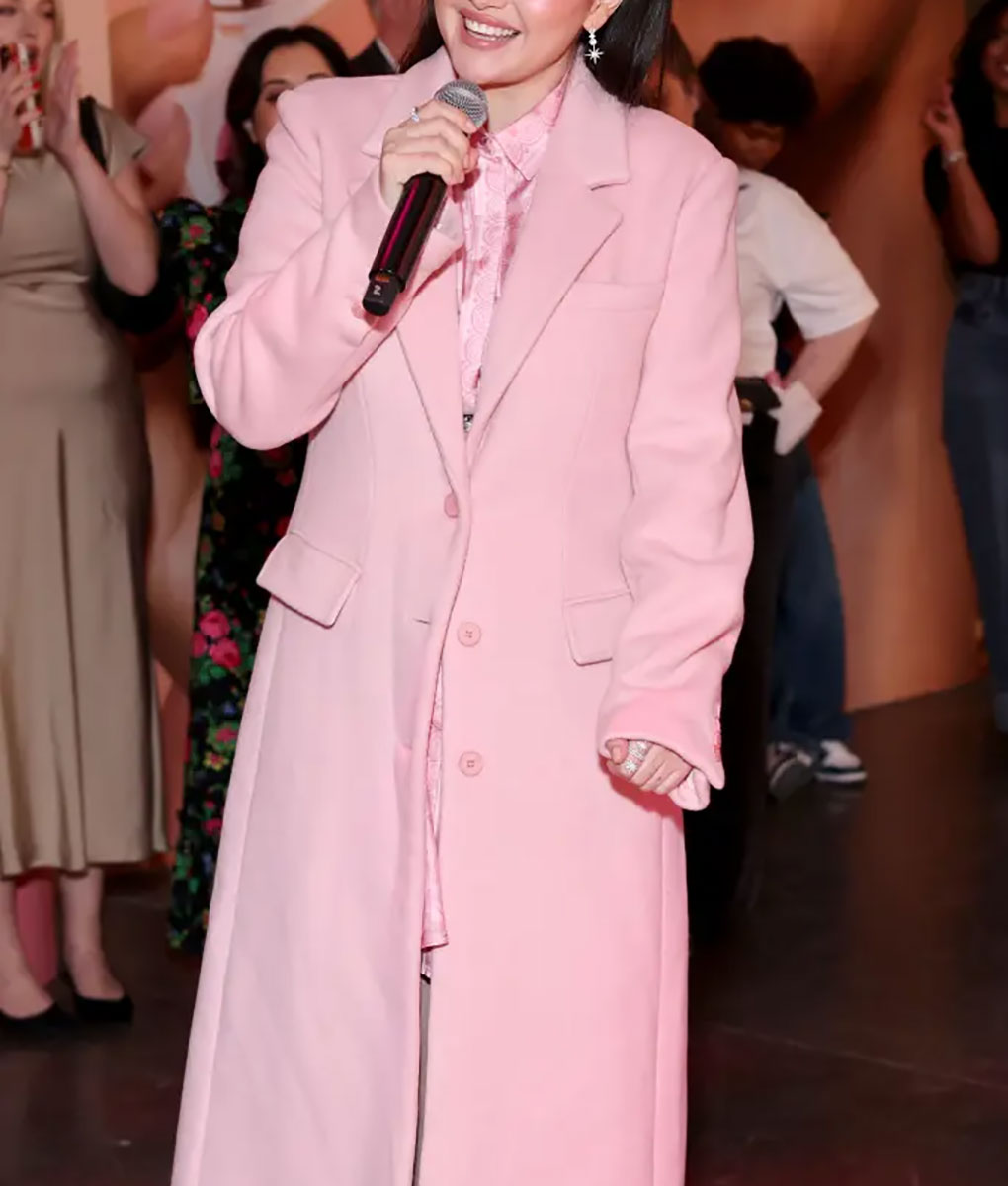 Selena Gomez Rare Beauty Pink Coat (2)