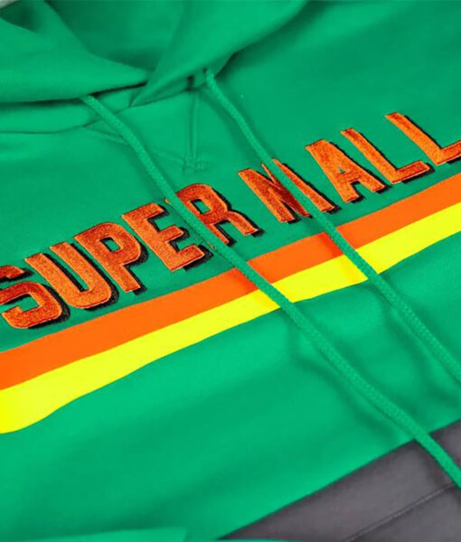 Super Mall Green and Black Pullover Hoodie-2
