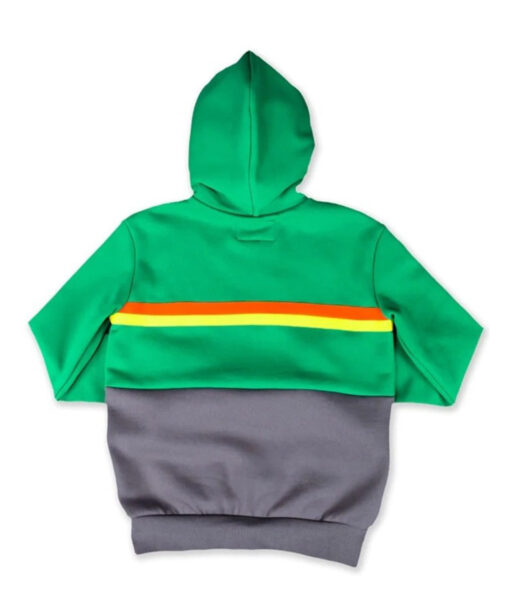 Super Mall Green and Black Pullover Hoodie-3