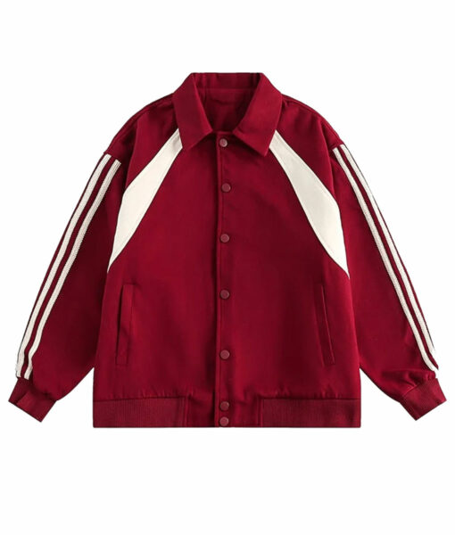 Taylor Swift Shirt Style Red Bomber Jacket-3