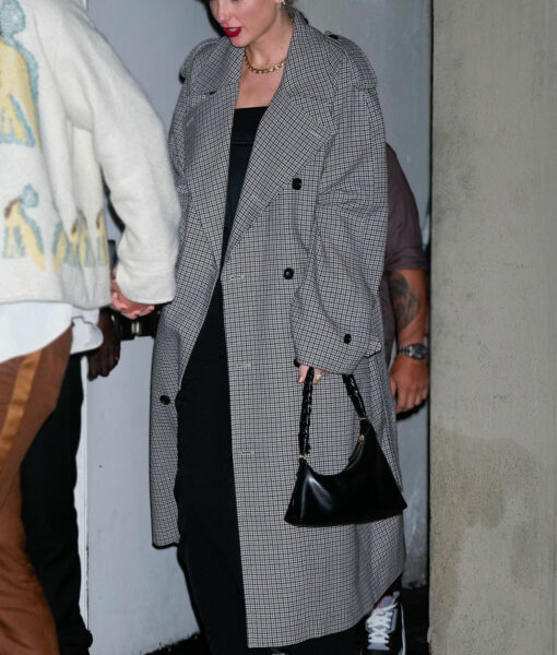 Taylor Swift SNL Afterparty Grey Trench Coat-1