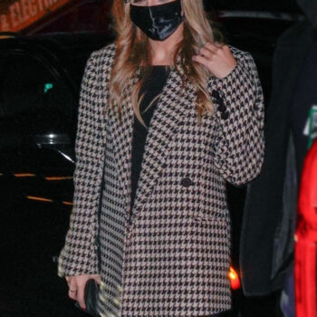 Taylor Swift SNL Afterparty Houndstooth Blazer-1