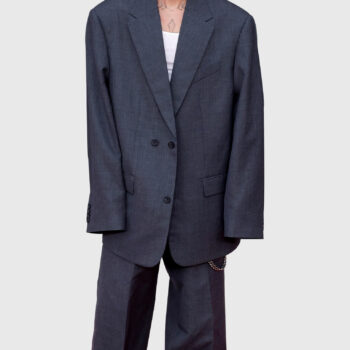 Justin Bieber Grammys Gray Oversized Suit
