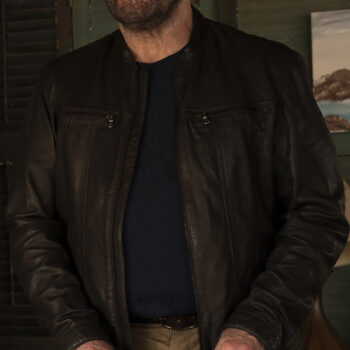 John Travolta Cash Out (Mason Goddard) Black Leather Jacket