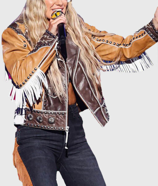 Lainey Wilson PCA Western (Ranch Abilene) Leather Jacket-1