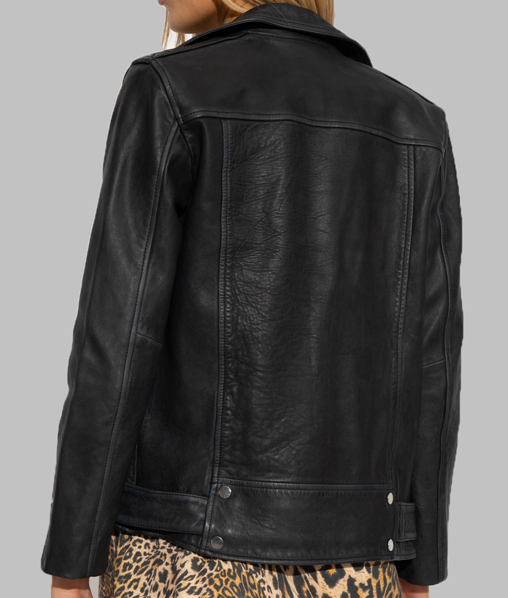 Lydia West Big Mood Black Leather Jacket (1)