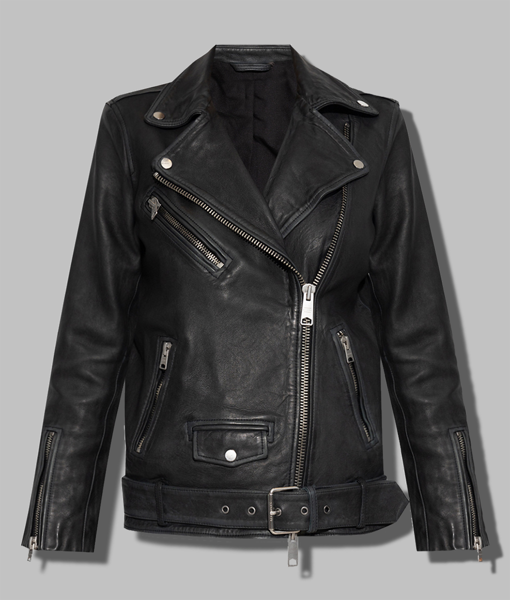 Lydia West Big Mood Black Leather Jacket (3)