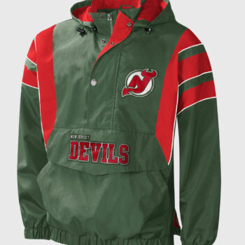 New Jersey Devils Green Jacket-2