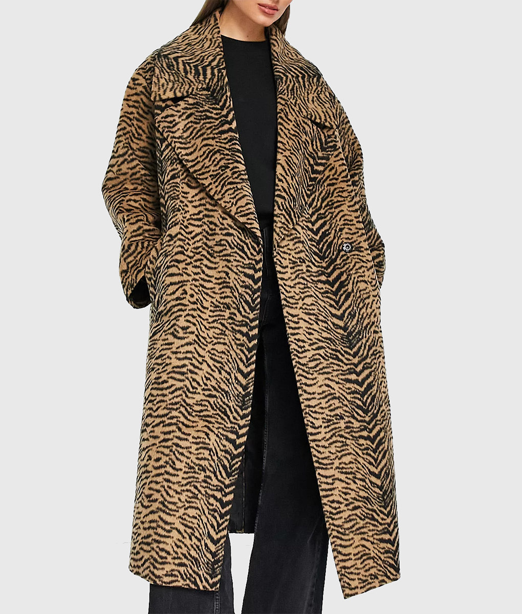 Nicola Coughlan Big Mood Tiger Print Coat (5)