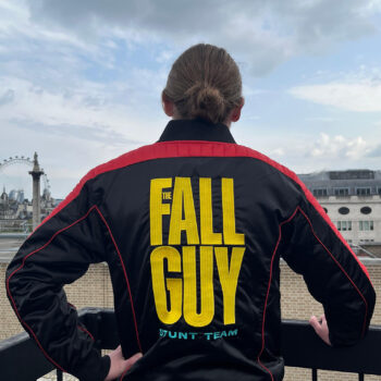 The Fall Guy Stunt Team Black Leather Jacket-2