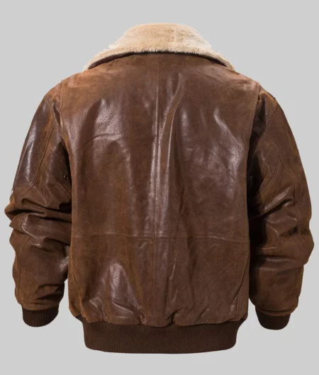 Richard Brown Leather Aviator Jacket-1