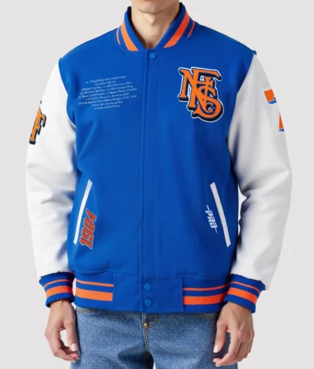 Hall of Fame Blue Varsity Jacket - front
